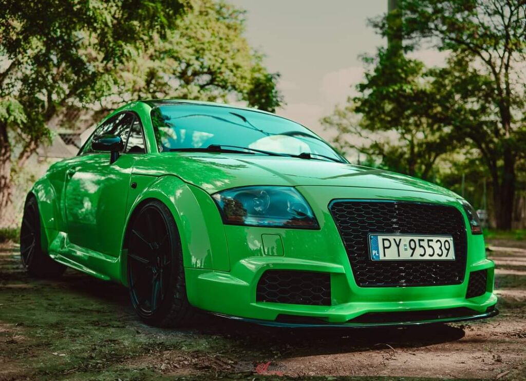 Audi TT 8N DMC Widebodykit - grüner TT auf Autotreffen