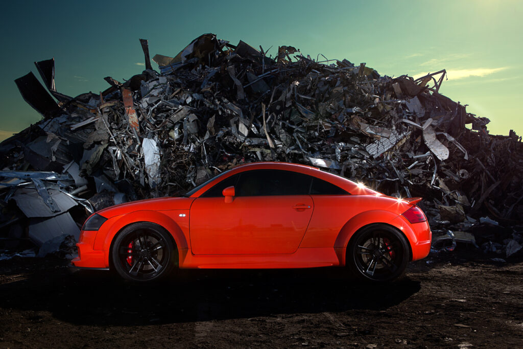 Audi TT 8N DMC Widebodykit - Fotoshooting auf Schrottplatz